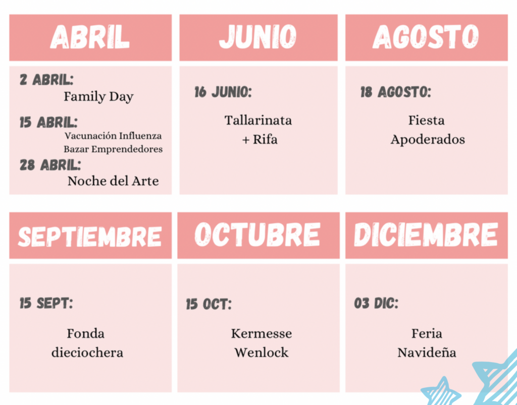 CALENDARIO ACTIVIDADES 2023